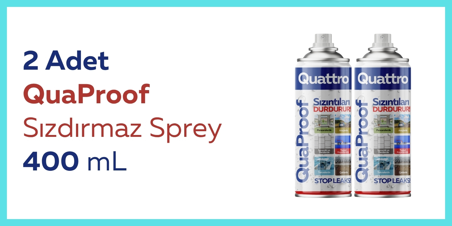 2 Adet QuaProof Sızdırmaz Sprey	
