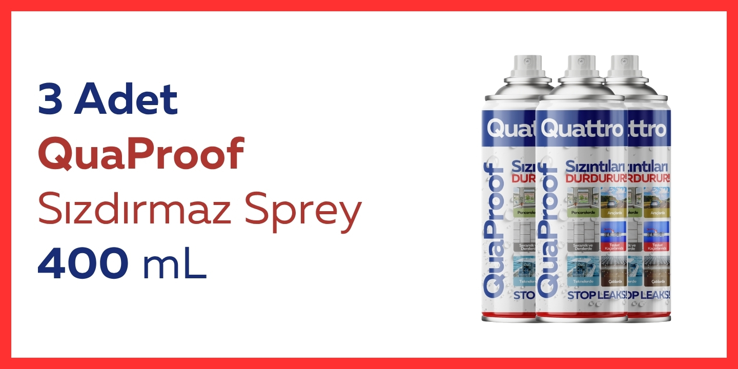 3 Adet QuaProof Sızdırmaz Sprey	